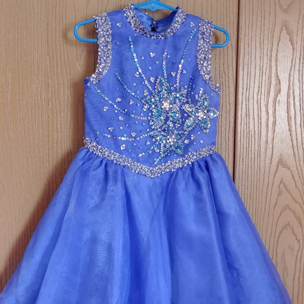 Blue pageant dress